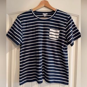 LAKE Pajamas Wide Leg Set in Mixed Breton Stripe